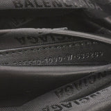 BALENCIAGA バレンシアガ ロゴプリント ウエストバッグ 黒/白 565510 ユニセックス レザー ボディバッグ 未使用 銀蔵