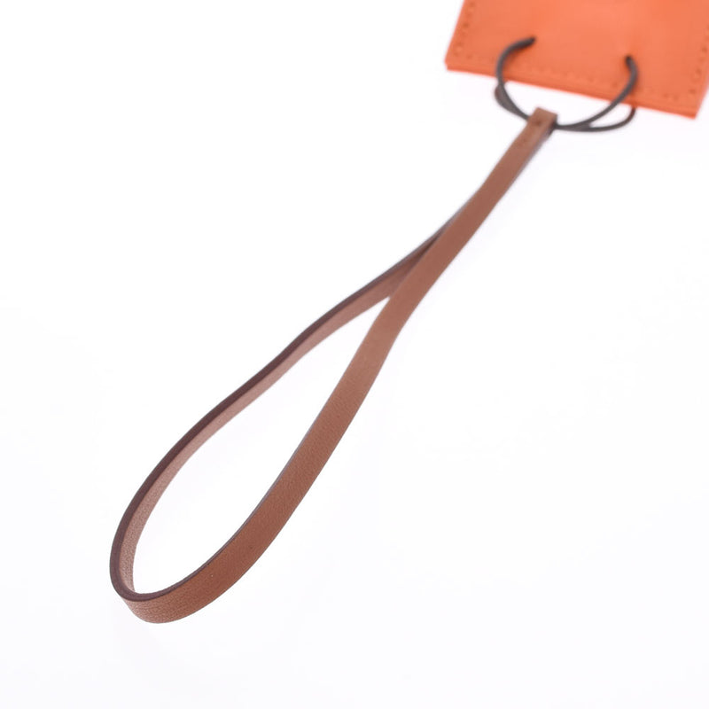 HERMES Hermes Sack Orange Bag Charm Fu Y -engraved (around 2020) Unisex Annomiro Charm unused Ginzo