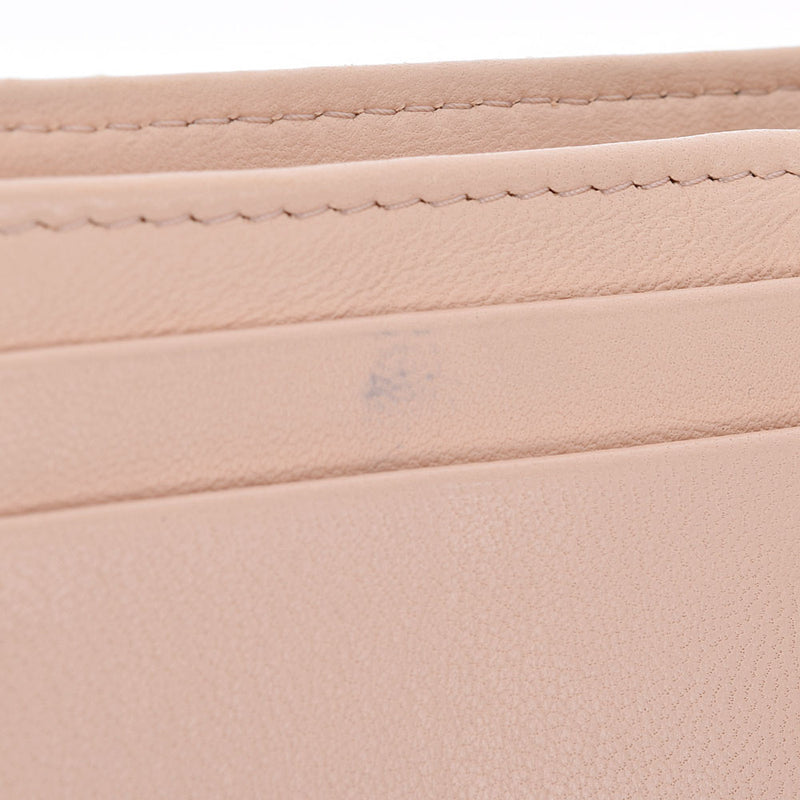 CHANEL Chanel Camelia Compact Wallet Yellow Ladies Ram Skin Three Fold Wallet AB Rank used Ginzo