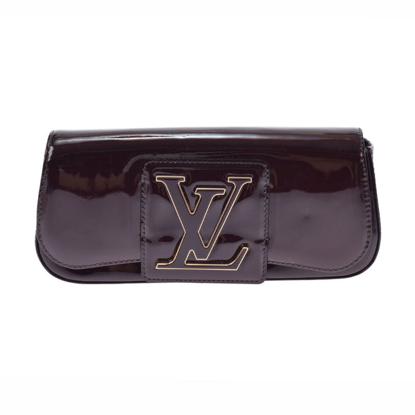 LOUIS VUITTON Louis Vuitton Verni Pochet Zowby Amarant M93490 Ladies Monogram Verni Clutch Bag AB Rank Used Ginzo