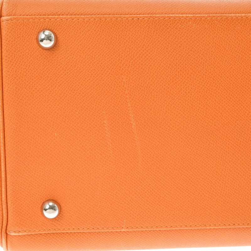 HERMES Hermes Parisibon Bay 40 Orange Silver Bracket □ J engraved (around 2006) Ladies Vo Epson Handbag B Rank used Ginzo