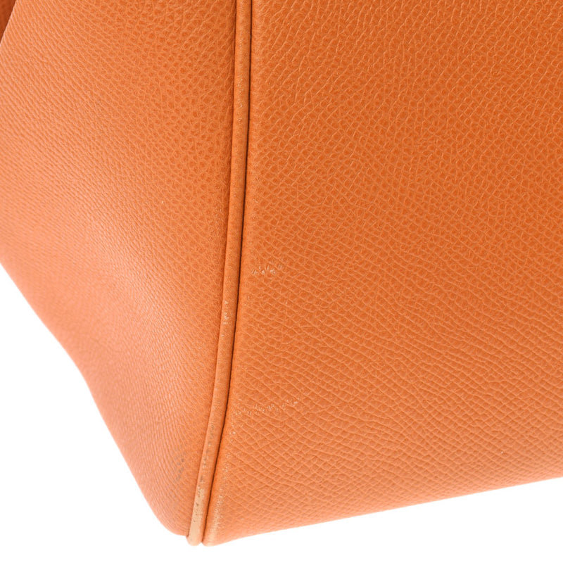 HERMES Hermes Parisibon Bay 40 Orange Silver Bracket □ J engraved (around 2006) Ladies Vo Epson Handbag B Rank used Ginzo