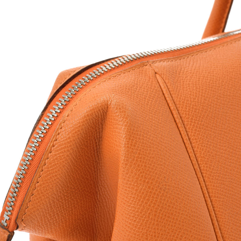 HERMES Hermes Parisibon Bay 40 Orange Silver Bracket □ J engraved (around 2006) Ladies Vo Epson Handbag B Rank used Ginzo