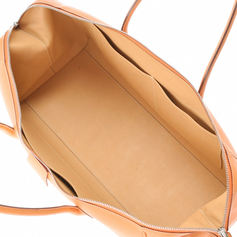 HERMES Hermes Parisibon Bay 40 Orange Silver Bracket □ J engraved (around 2006) Ladies Vo Epson Handbag B Rank used Ginzo