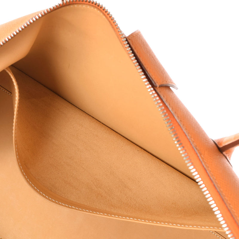 HERMES Hermes Parisibon Bay 40 Orange Silver Bracket □ J engraved (around 2006) Ladies Vo Epson Handbag B Rank used Ginzo