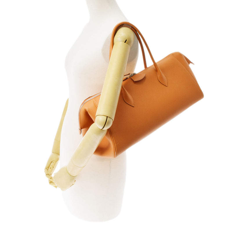 HERMES Hermes Parisibon Bay 40 Orange Silver Bracket □ J engraved (around 2006) Ladies Vo Epson Handbag B Rank used Ginzo