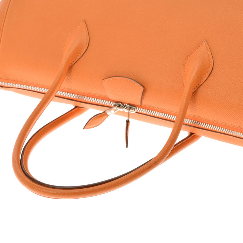 HERMES Hermes Parisibon Bay 40 Orange Silver Bracket □ J engraved (around 2006) Ladies Vo Epson Handbag B Rank used Ginzo