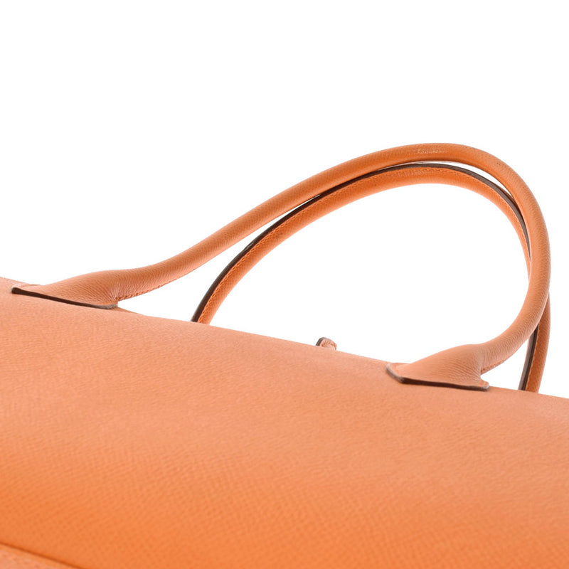 HERMES Hermes Parisibon Bay 40 Orange Silver Bracket □ J engraved (around 2006) Ladies Vo Epson Handbag B Rank used Ginzo