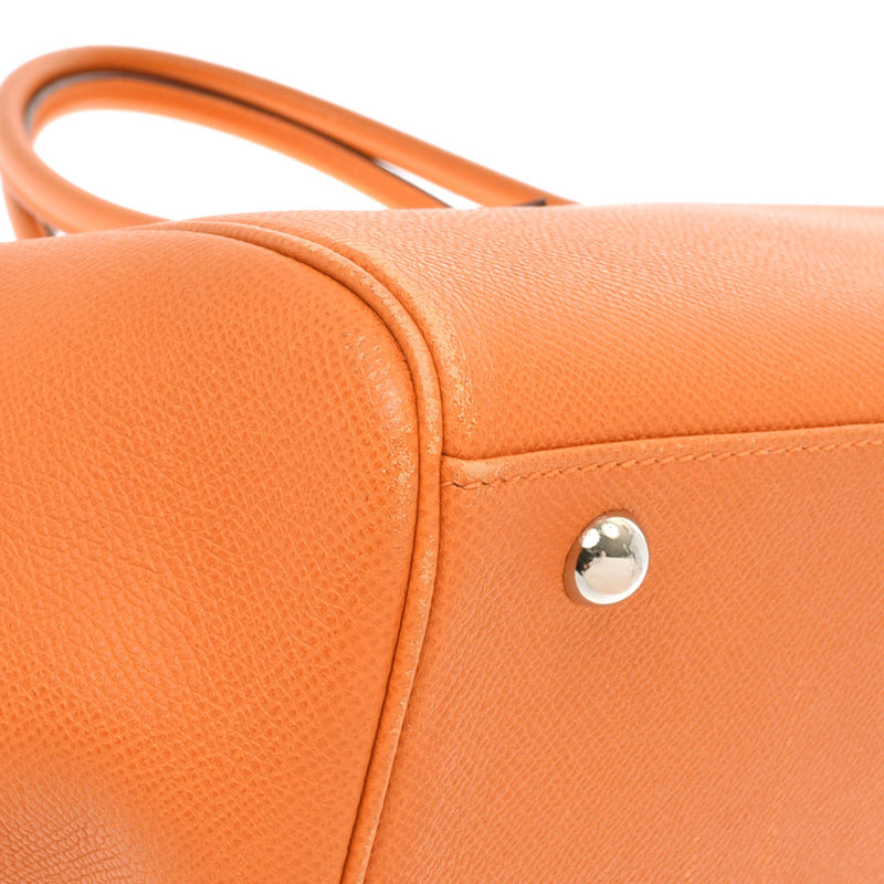 HERMES Hermes Parisibon Bay 40 Orange Silver Bracket □ J engraved (around 2006) Ladies Vo Epson Handbag B Rank used Ginzo