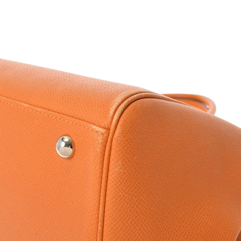 HERMES Hermes Parisibon Bay 40 Orange Silver Bracket □ J engraved (around 2006) Ladies Vo Epson Handbag B Rank used Ginzo