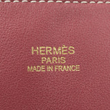 HERMES Hermes Dubble Sense 36 Reversible Rose Wood/Rouge Ache □ JO Engraved (Around 2011) Unisex Vo Sickim Tote Bag AB Rank used Ginzo