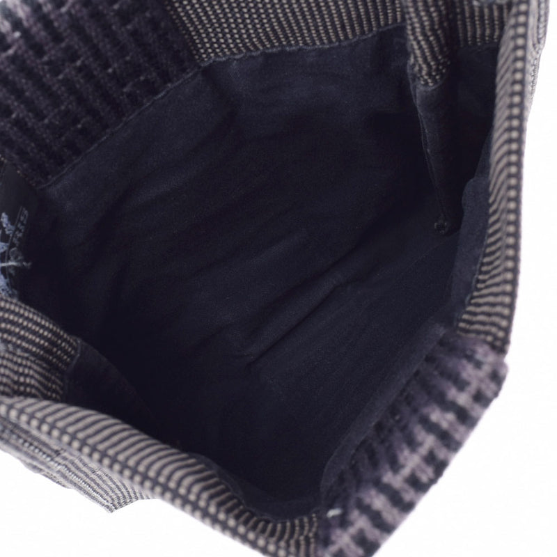 HERMES エルメス エールライン ポシェット グレー ユニセックス キャンバス ショルダーバッグ ABランク 中古 銀蔵