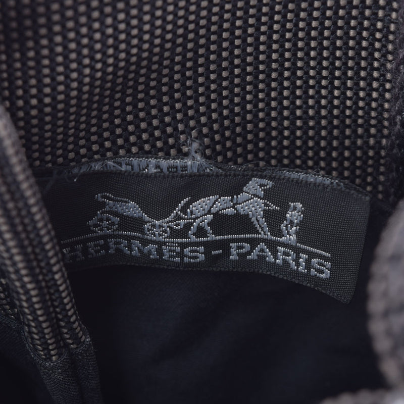HERMES エルメス エールライン ポシェット グレー ユニセックス キャンバス ショルダーバッグ ABランク 中古 銀蔵