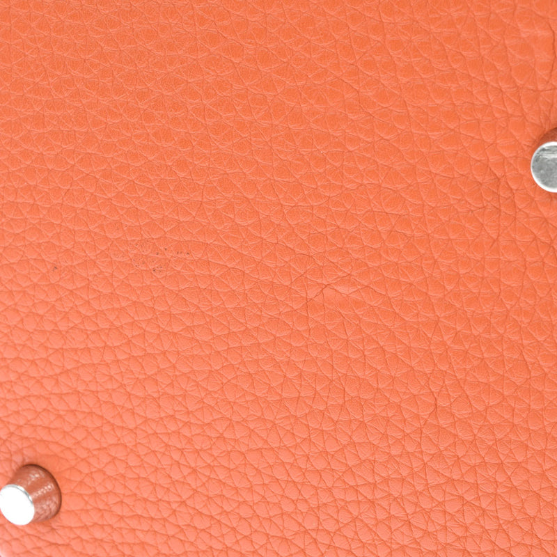 HERMES エルメス ピコタンロック GM ティルバット シルバー金具 X刻印(2016年頃) レディース トリヨンクレマンス ハンドバッグ Bランク 中古 銀蔵