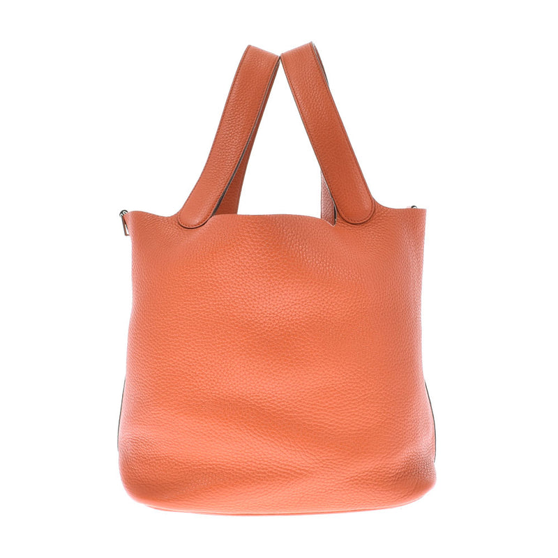 HERMES エルメス ピコタンロック GM ティルバット シルバー金具 X刻印(2016年頃) レディース トリヨンクレマンス ハンドバッグ Bランク 中古 銀蔵