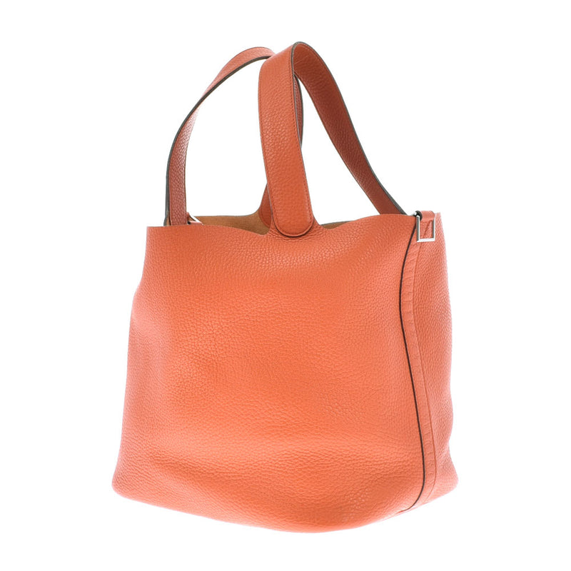 HERMES エルメス ピコタンロック GM ティルバット シルバー金具 X刻印(2016年頃) レディース トリヨンクレマンス ハンドバッグ Bランク 中古 銀蔵