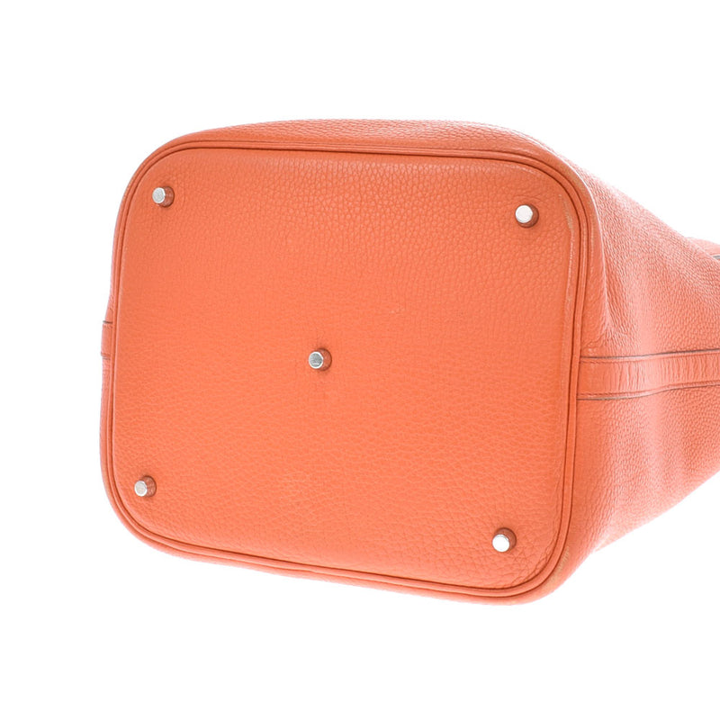 HERMES エルメス ピコタンロック GM ティルバット シルバー金具 X刻印(2016年頃) レディース トリヨンクレマンス ハンドバッグ Bランク 中古 銀蔵