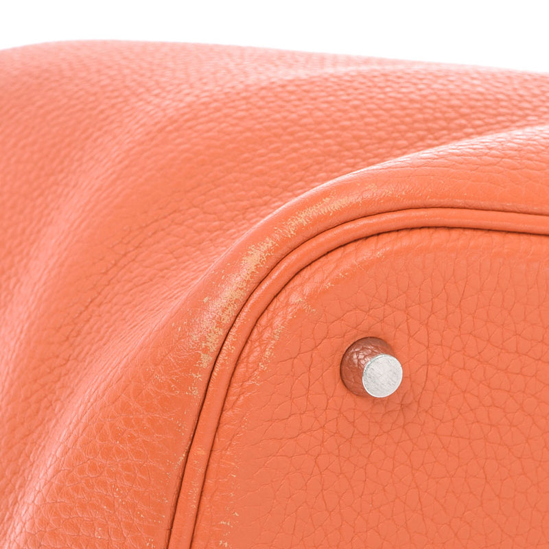 HERMES エルメス ピコタンロック GM ティルバット シルバー金具 X刻印(2016年頃) レディース トリヨンクレマンス ハンドバッグ Bランク 中古 銀蔵