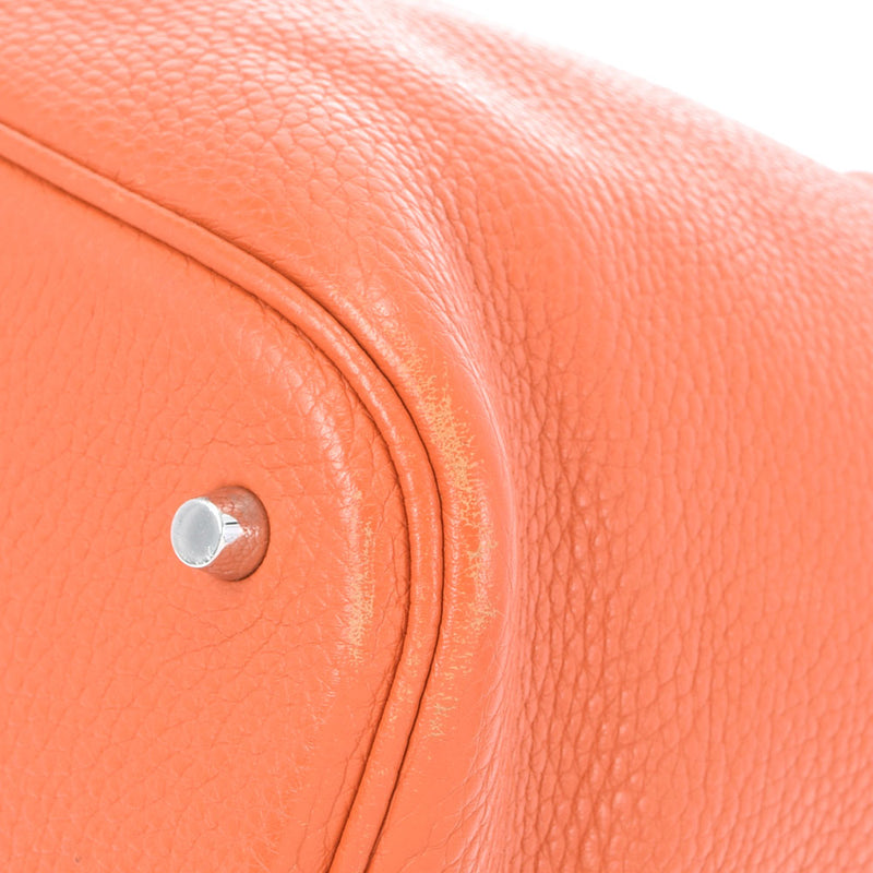 HERMES エルメス ピコタンロック GM ティルバット シルバー金具 X刻印(2016年頃) レディース トリヨンクレマンス ハンドバッグ Bランク 中古 銀蔵