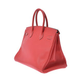 HERMES エルメス バーキン35 ローズジャイプール/ゴールド ゴールド金具 □O刻印(2011年頃) レディース ヴォーエプソン ハンドバッグ ABランク 中古 銀蔵