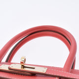 HERMES エルメス バーキン35 ローズジャイプール/ゴールド ゴールド金具 □O刻印(2011年頃) レディース ヴォーエプソン ハンドバッグ ABランク 中古 銀蔵