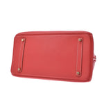 HERMES エルメス バーキン35 ローズジャイプール/ゴールド ゴールド金具 □O刻印(2011年頃) レディース ヴォーエプソン ハンドバッグ ABランク 中古 銀蔵