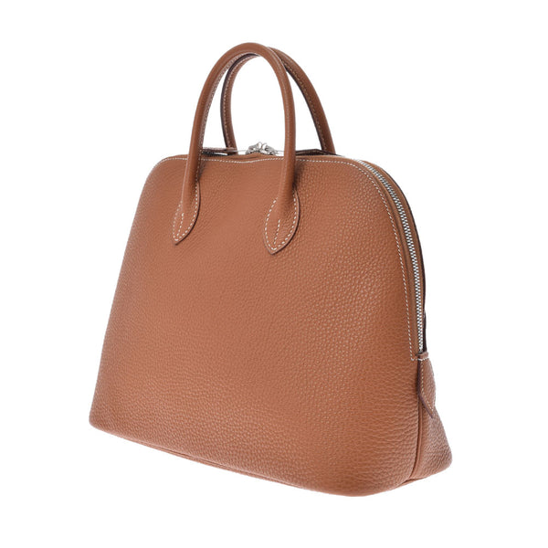 HERMES エルメス ボリード 1923 30 ゴールド シルバー金具 □J刻印(2006年頃) レディース トゴ ハンドバッグ Aランク 中古 銀蔵