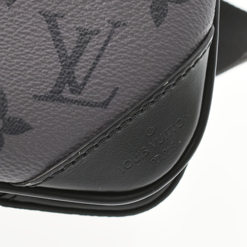 LOUIS VUITTON Louis Vuitton Monogram Eclipse Trio Messenger Black/Gray M69443 Men's Monogram Canvas Shoulder Bag A Rank Used Ginzo