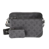 LOUIS VUITTON ルイヴィトン モノグラム エクリプス トリオメッセンジャー 黒/グレー M69443 メンズ モノグラムキャンバス ショルダーバッグ Aランク 中古 銀蔵