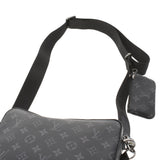 LOUIS VUITTON Louis Vuitton Monogram Eclipse Trio Messenger Black/Gray M69443 Men's Monogram Canvas Shoulder Bag A Rank Used Ginzo