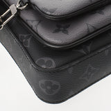 LOUIS VUITTON ルイヴィトン モノグラム エクリプス トリオメッセンジャー 黒/グレー M69443 メンズ モノグラムキャンバス ショルダーバッグ Aランク 中古 銀蔵