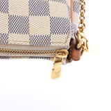 LOUIS VUITTON Louis Vuitton Damier Azur Eva 2WAY White N55214 Ladies Dami Azur Canvas Shoulder Bag B Rank used Ginzo