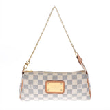 LOUIS VUITTON Louis Vuitton Damier Azur Eva 2WAY White N55214 Ladies Dami Azur Canvas Shoulder Bag B Rank used Ginzo