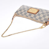 LOUIS VUITTON Louis Vuitton Damier Azur Eva 2WAY White N55214 Ladies Dami Azur Canvas Shoulder Bag B Rank used Ginzo