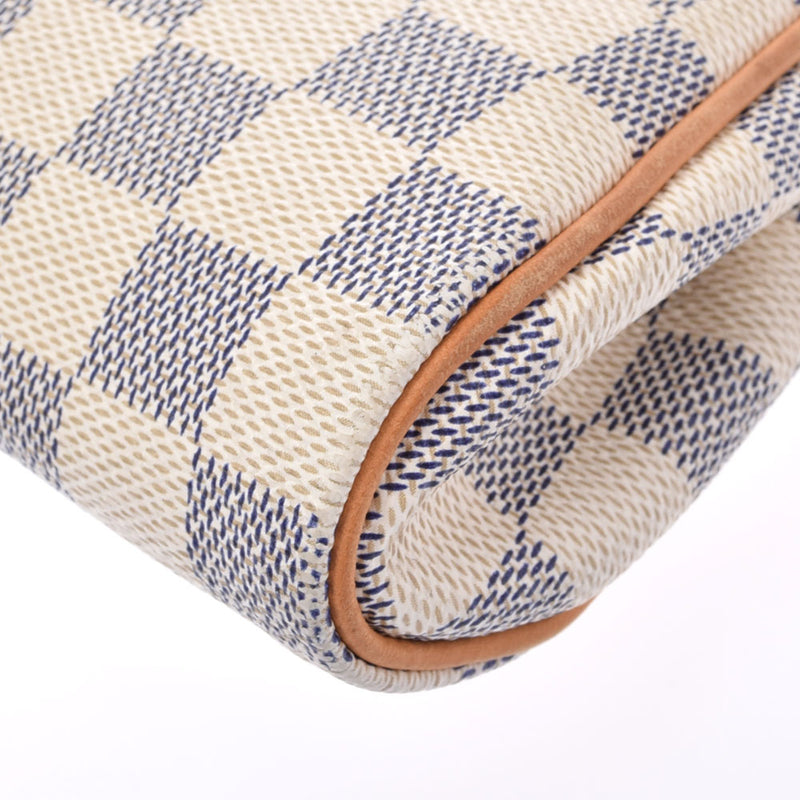 LOUIS VUITTON Louis Vuitton Damier Azur Eva 2WAY White N55214 Ladies Dami Azur Canvas Shoulder Bag B Rank used Ginzo