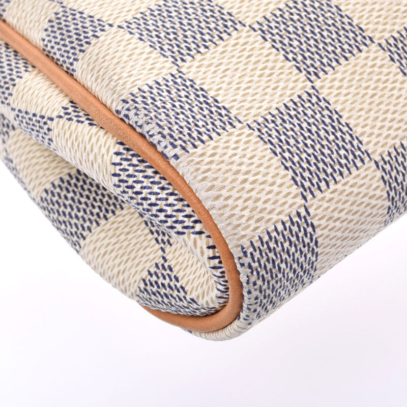 LOUIS VUITTON Louis Vuitton Damier Azur Eva 2WAY White N55214 Ladies Dami Azur Canvas Shoulder Bag B Rank used Ginzo