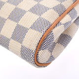 LOUIS VUITTON Louis Vuitton Damier Azur Eva 2WAY White N55214 Ladies Dami Azur Canvas Shoulder Bag B Rank used Ginzo