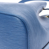 LOUIS VUITTON Louis Vuitton Epitino Blue M44105 Unisex Epireather Shoulder Bag AB Rank Used Ginzo