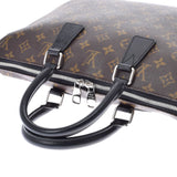 LOUIS VUITTON Louis Vuitton Makaser PDJ Brown M40868 Men's Monogram Canvas 2WAY Bag AB Rank Used Ginzo