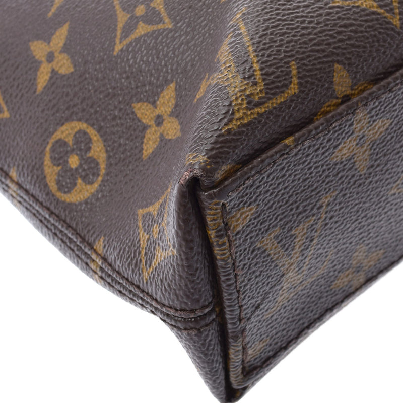 LOUIS VUITTON Louis Vuitton Makaser PDJ Brown M40868 Men's Monogram Canvas 2WAY Bag AB Rank Used Ginzo