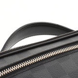 LOUIS VUITTON Louis Vuitton Damier Graphit Amburer Black/Gray N41289 Men's Damier Graphit Canvas Body Bag AB Rank Used Ginzo