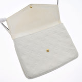 LOUIS VUITTON Louis Vuitton Monogram Amplant Twice Nege (White) M50882 Ladies Leather Shoulder Bag B Rank Used Ginzo