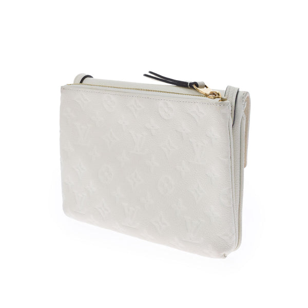 LOUIS VUITTON Louis Vuitton Monogram Amplant Twice Nege (White) M50882 Ladies Leather Shoulder Bag B Rank Used Ginzo