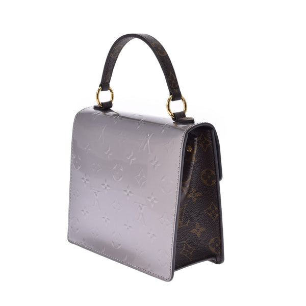 LOUIS VUITTON ルイヴィトン ヴェルニ×モノグラム スプリングストリート 2WAY トーブ M90567 レディース  ヴェルニ/モノグラムキャンバス ハンドバッグ Aランク 中古 銀蔵