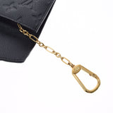 路易威顿路易·维顿（Louis Vuitton）路易·威登（Louis Vuitton）会标助剂POCHETTE信用钱包Noir M60633女士皮革硬币盒AB等级使用Ginzo