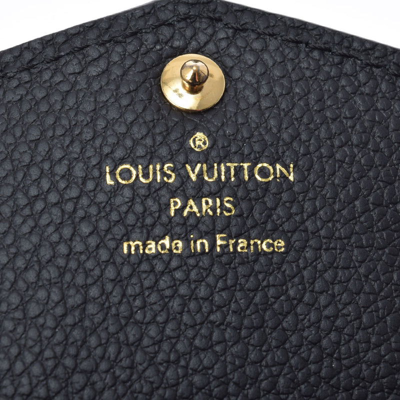 LOUIS VUITTON Louis Vuitton Monogram Amplant Pochette Credit Purse Noir M60633 Ladies Leather Coin Case AB Rank Used Ginzo