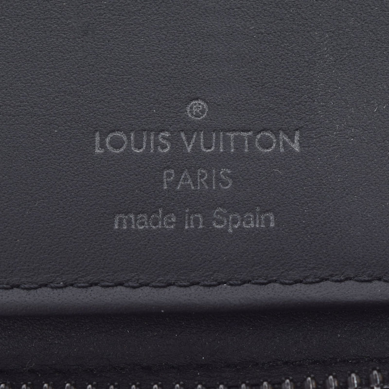 路易威顿路易·维顿（Louis Vuitton）路易威登（Louis Vuitton）会标阴影Zippy Wallet垂直黑色M62902男士皮革长钱包AB级使用Ginzo