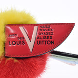 LOUIS VUITTON Louis Vuitton Visque Traveling Bird Motif Bag Charm Red/Yellow Gold Bracket M67390 Men's Leather/Furky Holder A Rank Used Ginzo