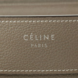 CELINE セリーヌ ラゲージ マイクロショッパー グレー レディース カーフ ハンドバッグ ABランク 中古 銀蔵