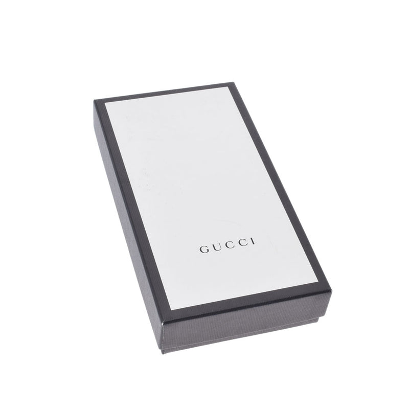 GUCCI グッチ GGマーモント ラウンドファスナー長財布 黒 ゴールド金具 428736 ユニセックス カーフ 長財布 ABランク 中古 銀蔵